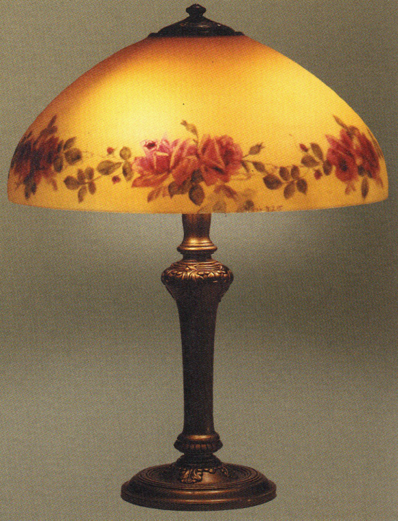 Handel Lamp with Blooming Roses