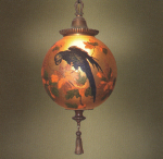 Handel Lantern Ball with Blue Parrott