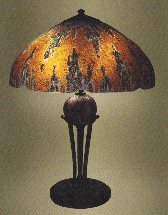 Handel Lamp with Lava Pattern