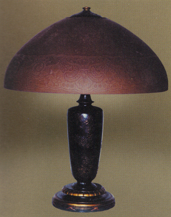 Handel Lamp with Geometric Shade