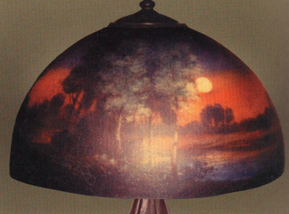 Handel Lamp with Orange Sky