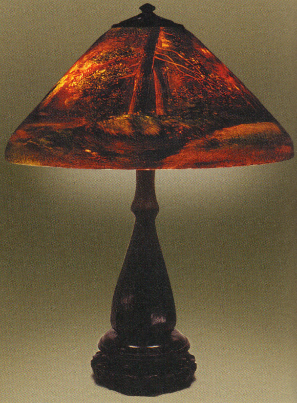 Handel Lamp with Forest Brook