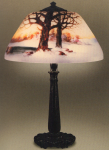 Handel Lamp with Snow and Pond