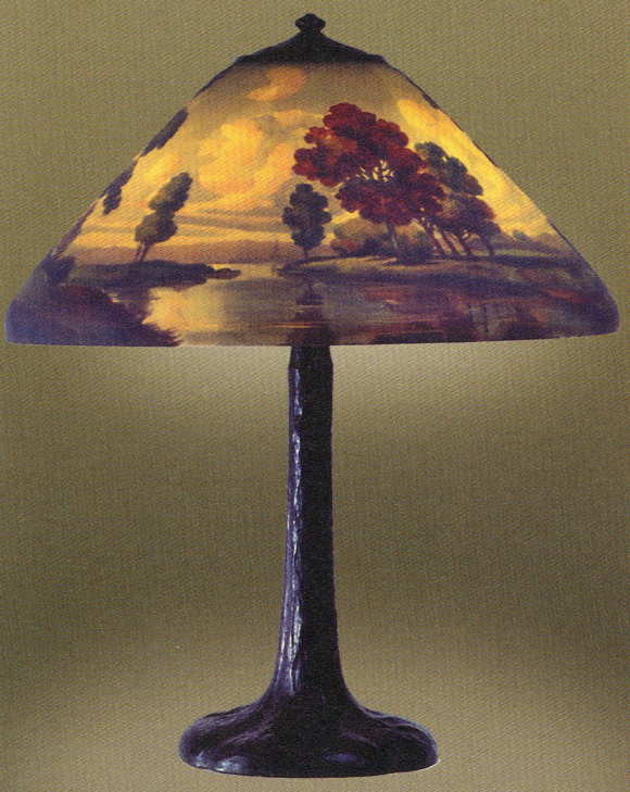 Handel Lamp with Clouds in the Sky