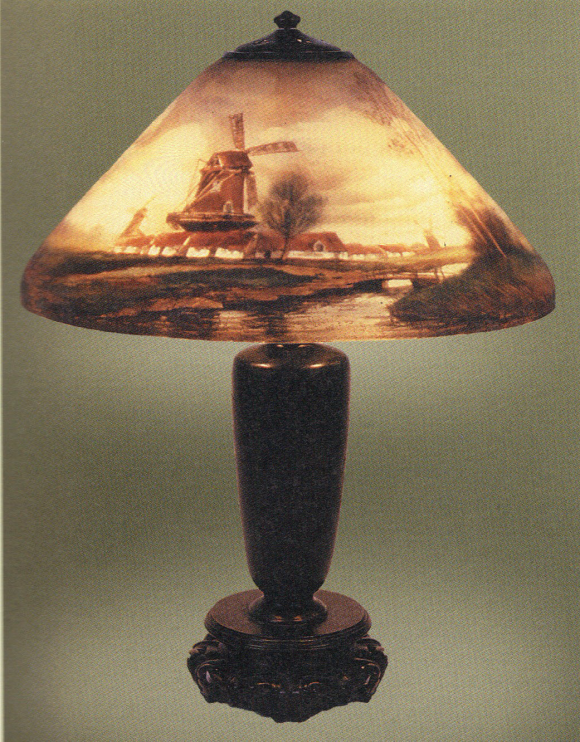 Handel Lamp with Windmill