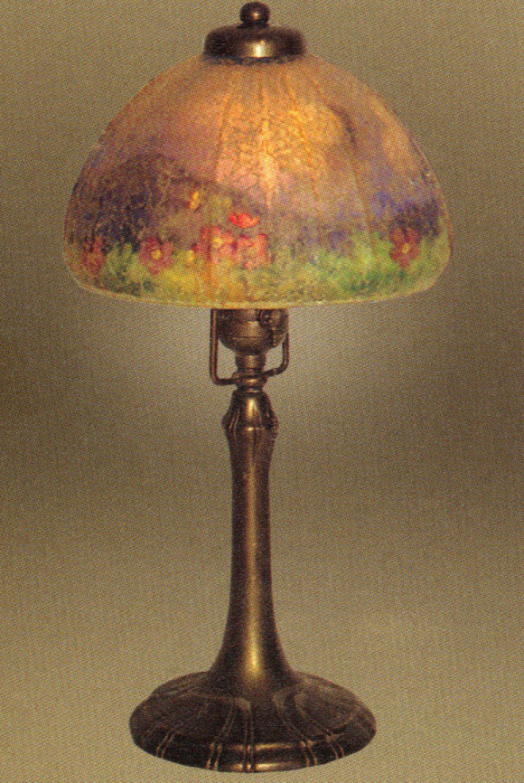 Handel Lamp with Green Mountain