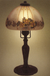 Handel Boudoir Lamp with Painted Shade