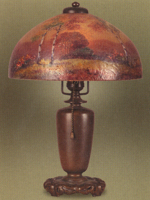 Handel Lamp with Autumn Trees