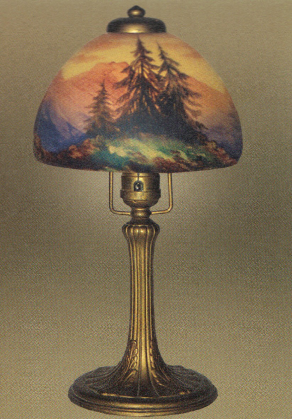 Handel Lamp with Douglas Fir Trees