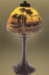 Handel Boudoir Lamp with Forest Scene