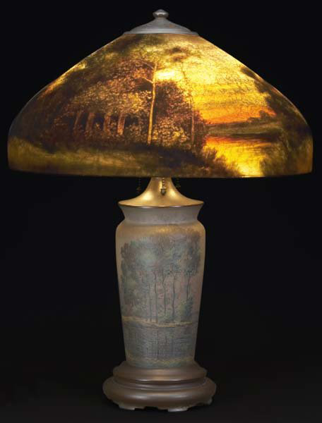 Handel Lamp with Setting Sun