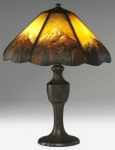 Handel Lamp with Mountain Peaks