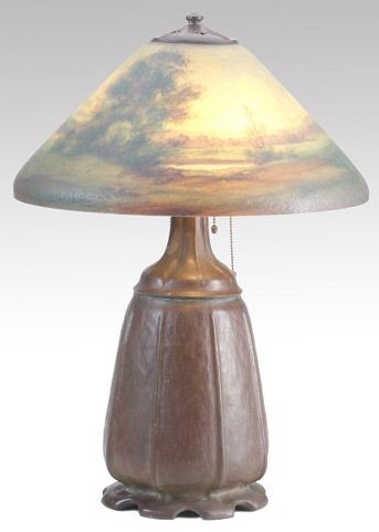 Handel Lamp with Trees and Lake