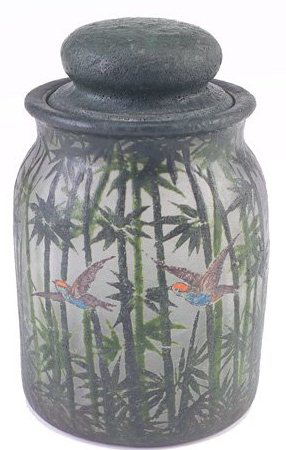 Not Numbered – Handel Jar with Flying Birds