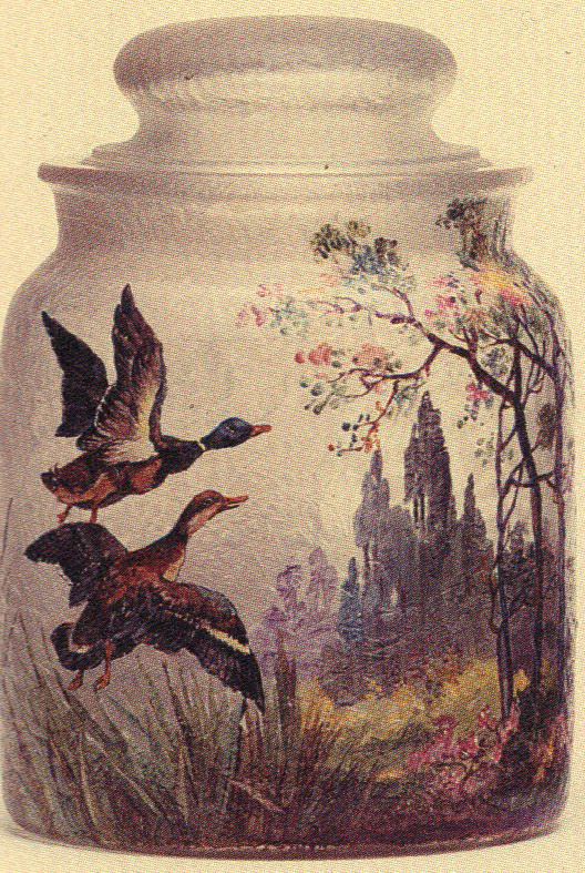 Not Numbered – Handel Jar with Mallard Ducks