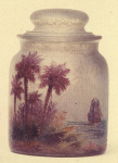 4204 - Handel Jar with Palm Trees