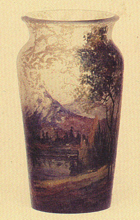 4210 – Handel Vase with Mountain, Lake, and Forest