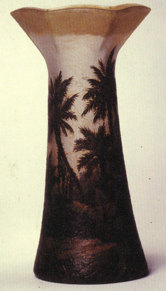 Not Numbered – Handel Vase with Palm Trees