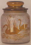 4236 - Handel Jar with Yellow Swans