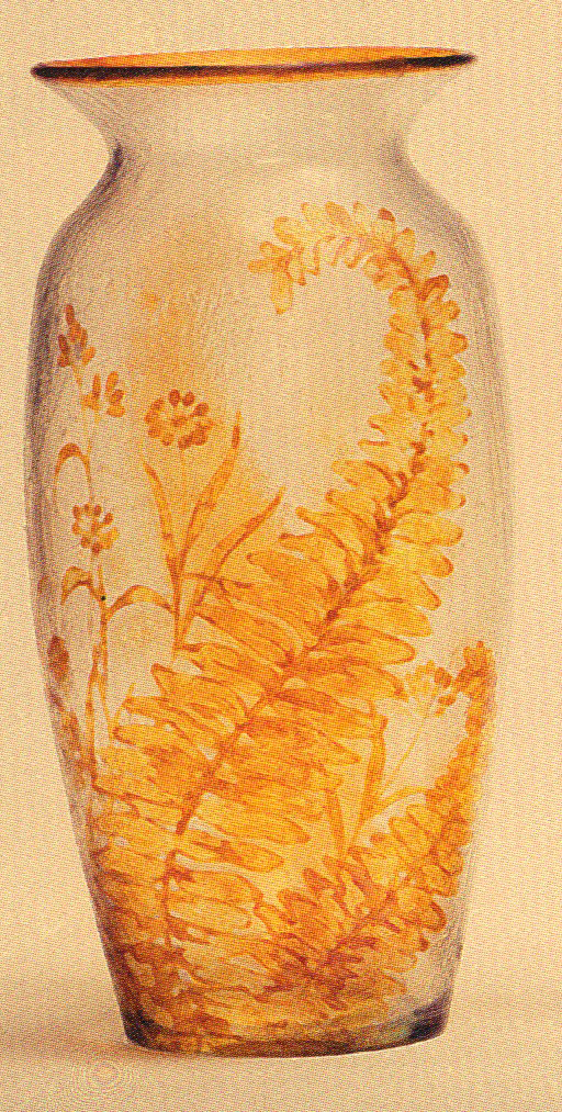 4237 – Handel Vase with Yellow Ferns