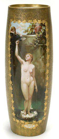 Not Numbered – Handel Ware Vase with Nude Woman Scene